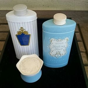 Vintage AVON Powder Tins and Cream Jar